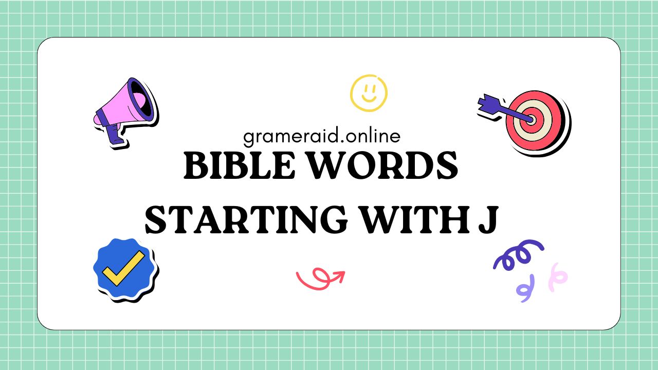 Bible Words Starting with J