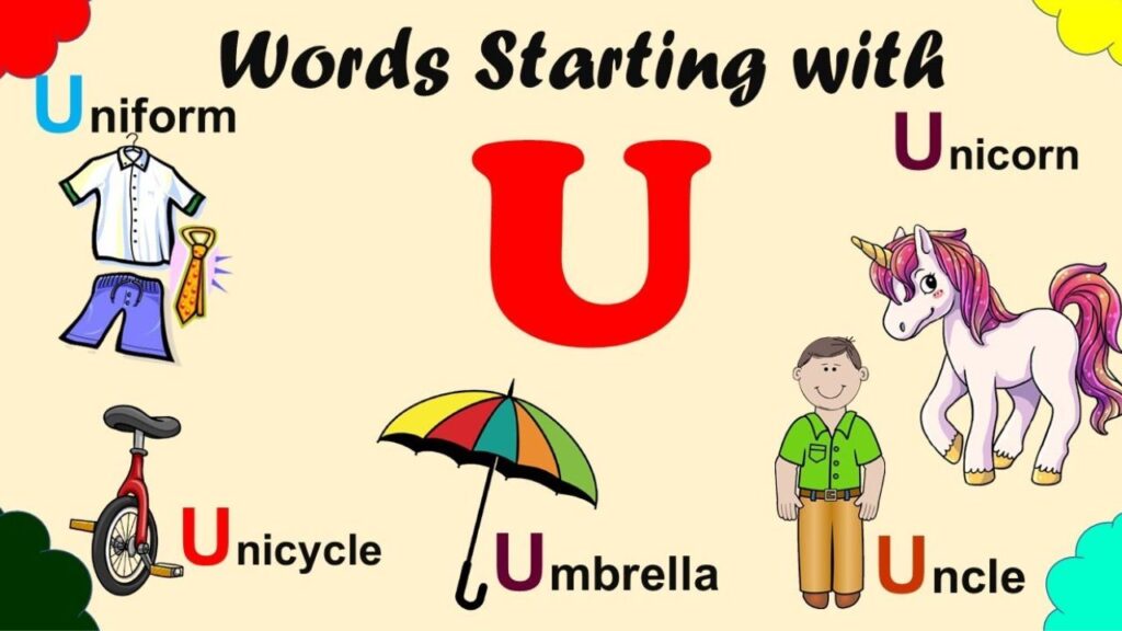 U Words For Kids