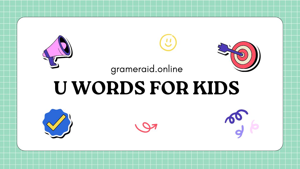 U Words For Kids